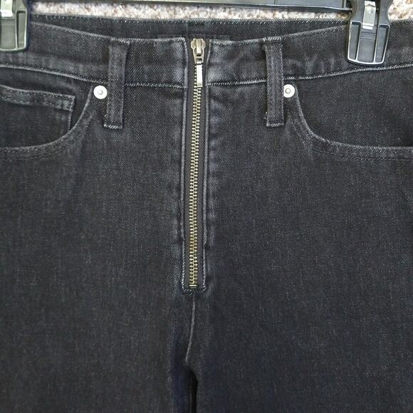 Lucky Brand Bridgette Y2K Zip High Rise Crop Mini Boot size 6/28R - Picture 4 of 15